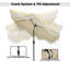 Parasol de marché inclinable 101,97 po Hasaam-1839018247