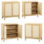 Armoire en rotin avec rangement