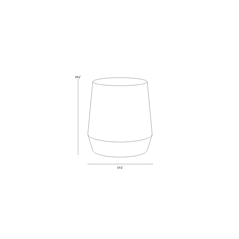Ferrous End Table, Gold
