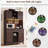72"H Bar Cabinet with LED Lights, Wine Rack, and Cabinets-1290805008