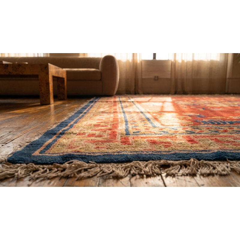 Tapis chinois antique en laine Baotou
