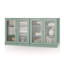 Buffet 100% bois massif 64 "avec portes en verre givré et tablettes réglables-99139205