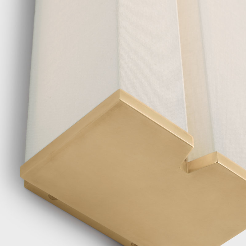 Vernet Solid Brass 1 - Light LED Flush Mounted Sconce, 30" H x 5.5" W x 4" D, Bronze