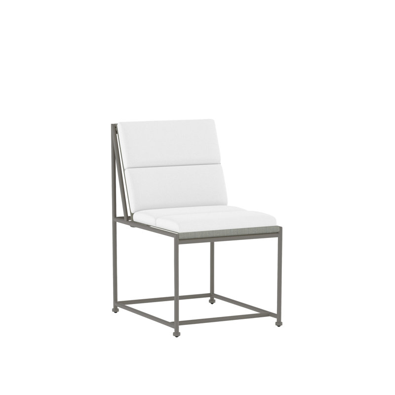 Chaise d'appoint Glendale, Tanné, Blanc
