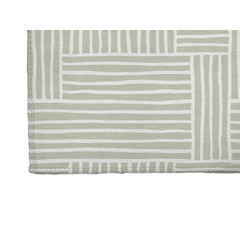 Tapis de bureau léger Grid Puz, L 6 pi x L 4 pi, Vert clair