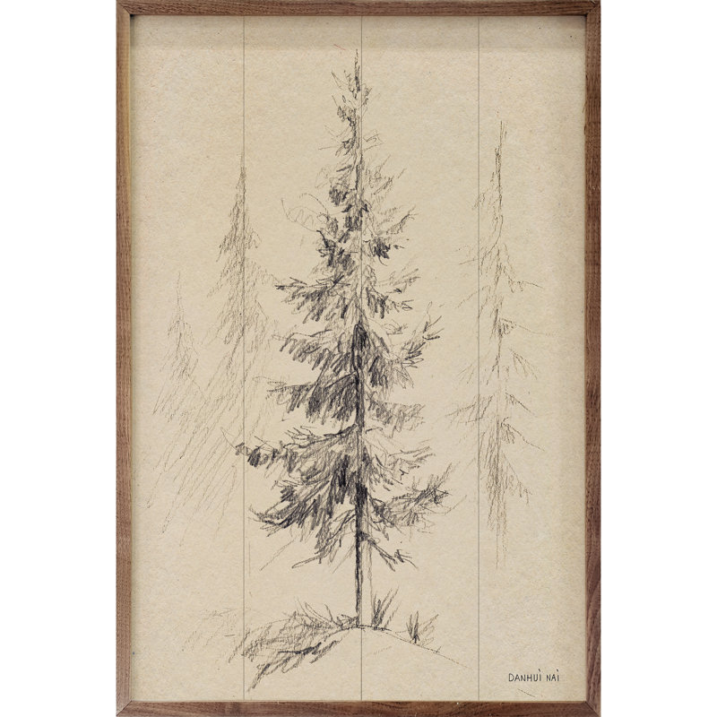 «Elegant Pine I» par Danhui Nai, H 8 po x l 5 po