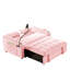Lit moderne rose pliable avec dossier réglable, port, cendrier et support de téléphone rotatif, support en velours, support-1542343019