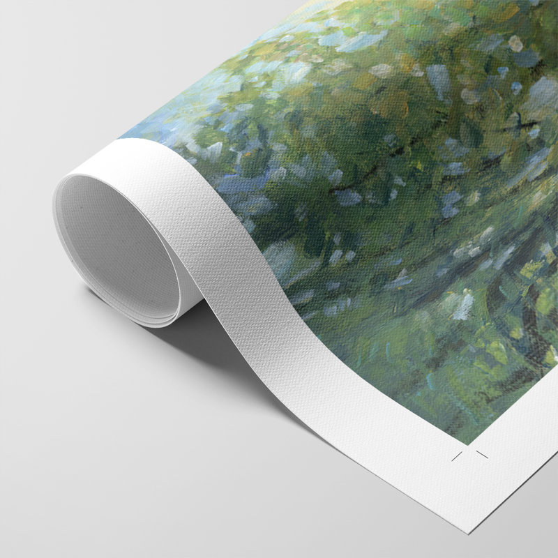 Golden Light Pathway II - Impression sur toile seulement - NON-CADRE, H 60 po x l 40 po
