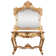 Chateaux De Rochecotte Gilded Console Table And Mirror Set