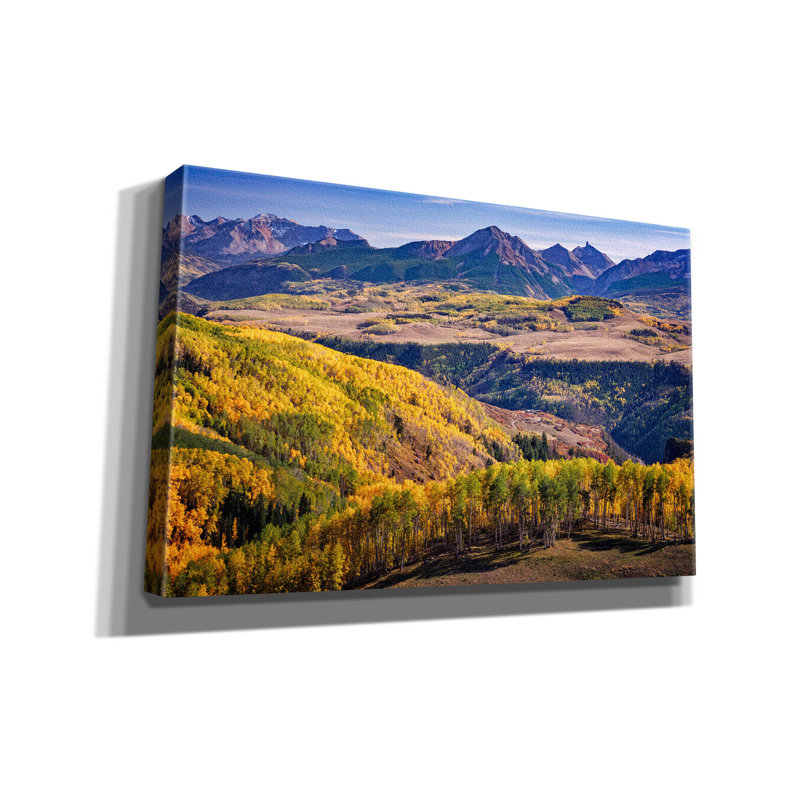 Toile épique Graffiti «Sunshine Mountain Autumn» par Rick Berk, 40 po x 26 po, H 26 po x l 40 po x P 1,5 po