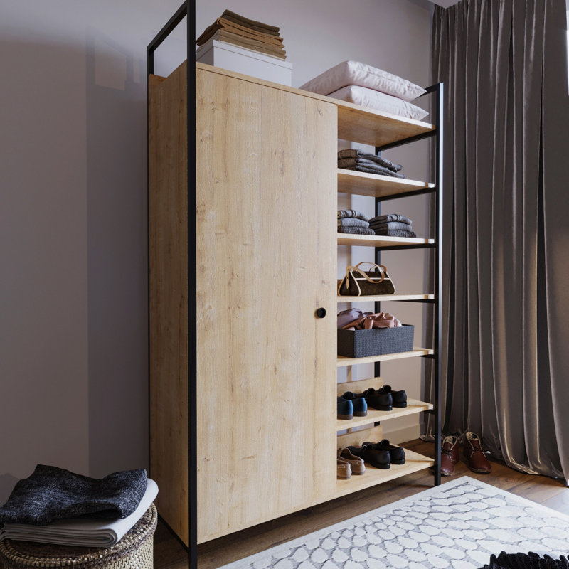 Lark 1 Door Manufactured Wood Wardrobe