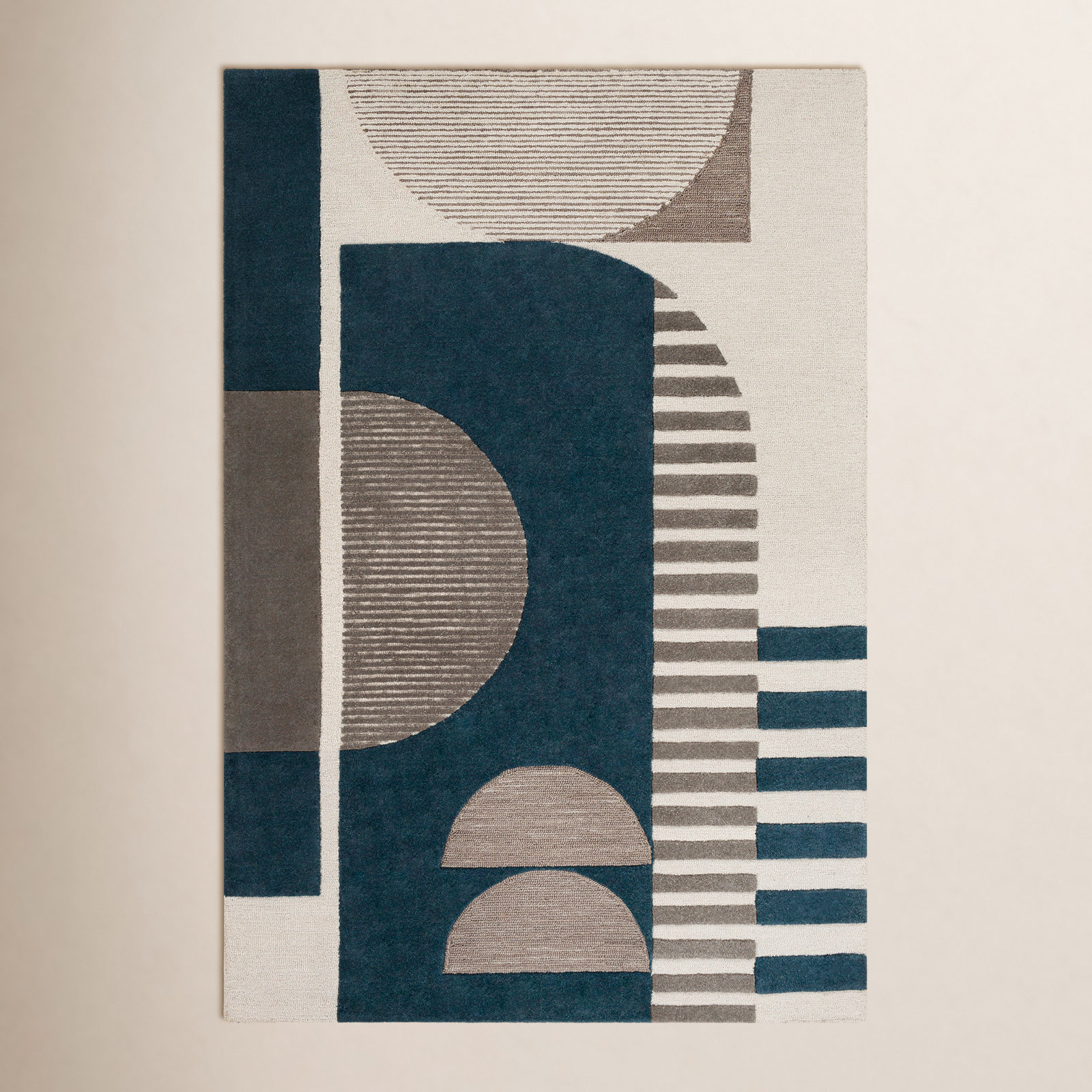 Sola Hand-Tufted Geometric Rug, Rectangle 8'10" x 12'