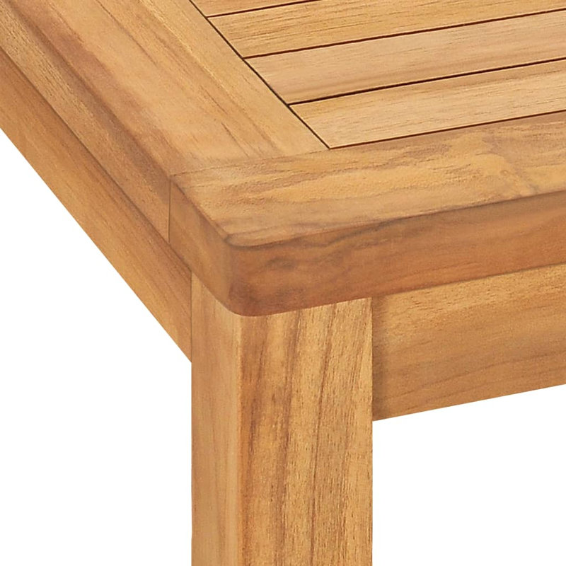 ClassicLiving Garden Dining Set Solid Wood Teak, 77cm H x 140cm L x 80cm W, 4