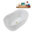 Baignoire autoportante 48 "avec drain interne Streamline-102285104
