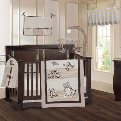 Ensemble de literie pour lit de bébé 9 pièces Obsidian Dinosaur