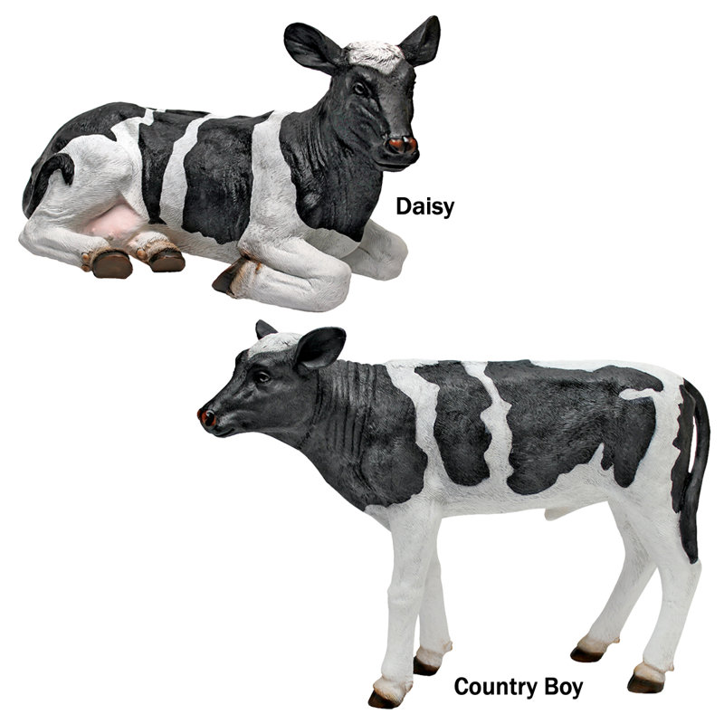 Statue de vache bouclé