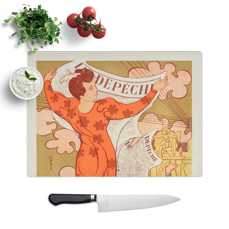 La Depeche De Toulouse by Maurice Denis Chopping Board, 0.4cm H x 20cm W x 28.5cm L