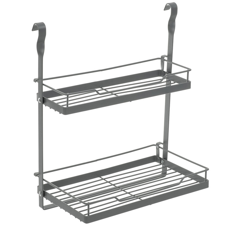 Woodside Plastic Cabinet Shelving Rack, Grey