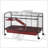 41L Multi-Level Small Animal Cage With Feeder, Rolling Wheels, And Easy Access For Rabbits And Ferrets