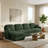 L-shaped sofa, deep-seated sofa with a removable ottoman-128969652-128969653