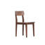 Chaise en bois massif noyer noir moderne