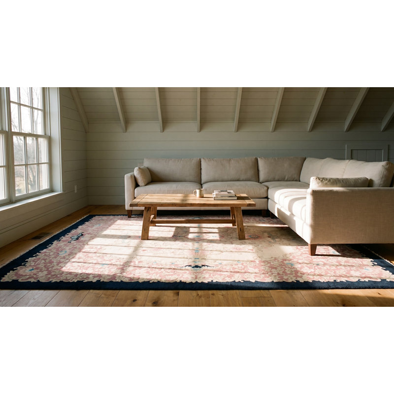 Antique Peking Chinese Beige 1920s Rug
