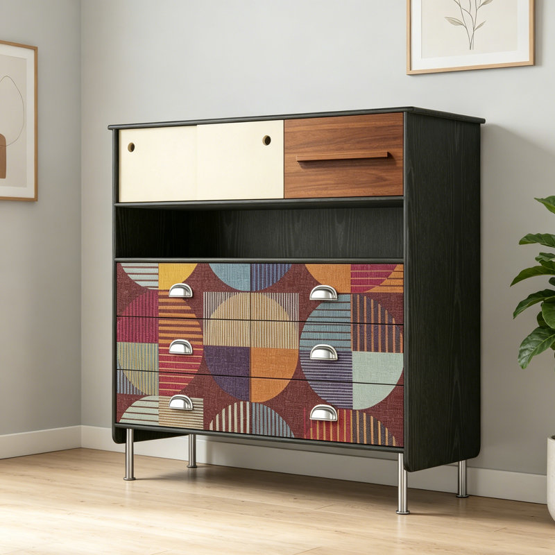 French Retro Simple Style Accent Cabinet