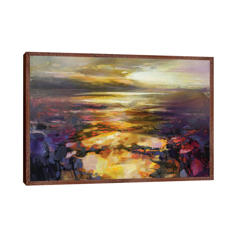 Path Of Reflections by Scott Naismith - Painting on Canvas, 101.6 cm H x 66.04 cm W, Classic Brown Wood Framed