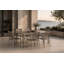 Ensemble de salle à manger de patio en métal pour 6 personnes avec table rectangulaire Aynura-328747888