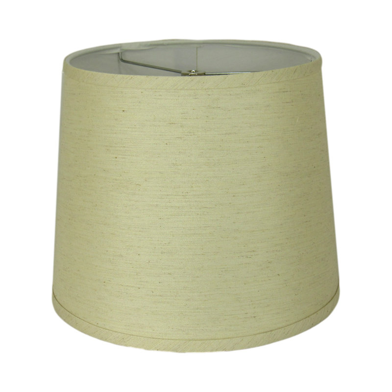 Abat-jour tambour Classic Classic - Aspect lin naturel, H 12 po x l 16 po x P 16 po