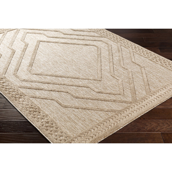 Union Rustic Haber Khaki Indoor/Outdoor Rug | Wayfair