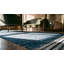 Blue Stripped Antique Huge Oversized Flat Weave Indian Dhurrie Rug