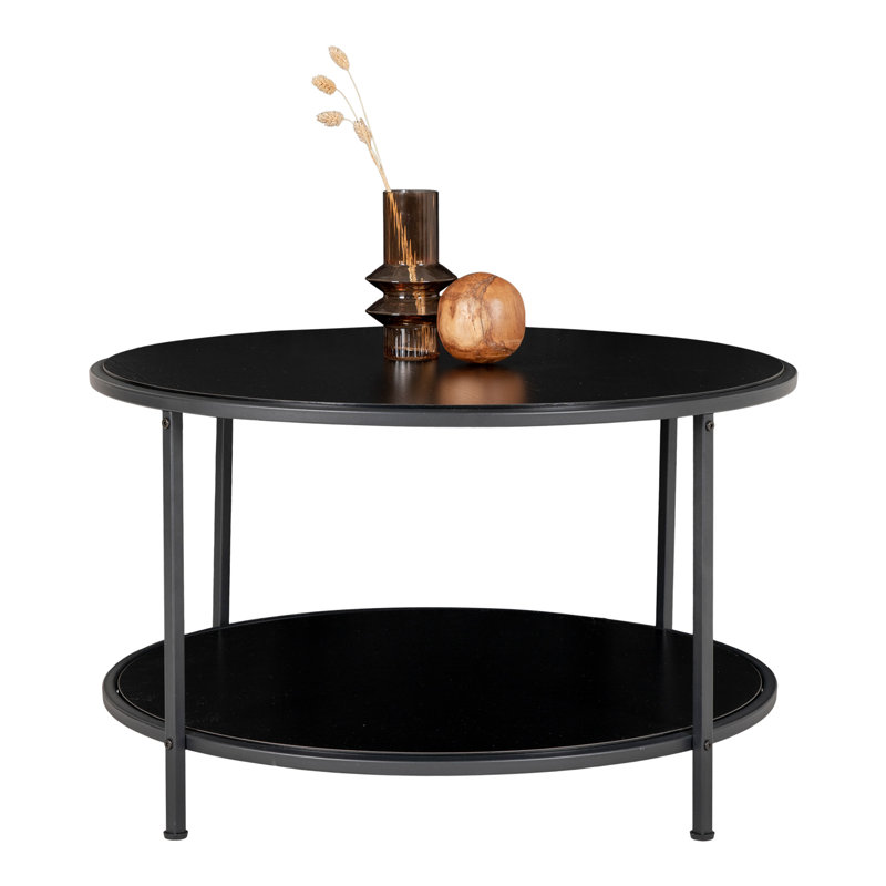 Jewelyssa Coffee Table with Storage, Black