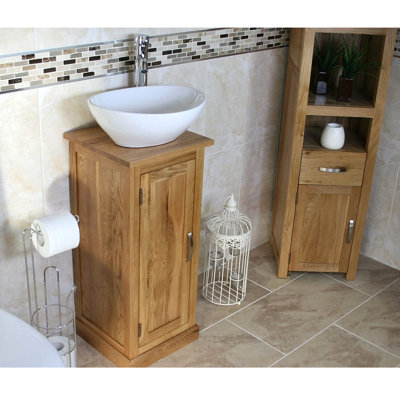 Crafton 350mm Single Bathroom Vanity with Vessel Ceramic Basin