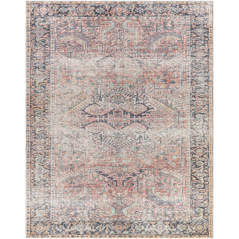 Dieter Oriental Indoor Rug, Rectangle 6'7" x 9'