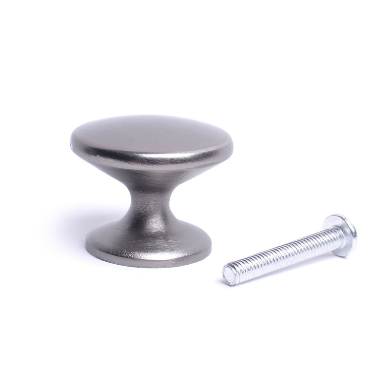 Anays 50mm Diameter Round Knob, Pewter