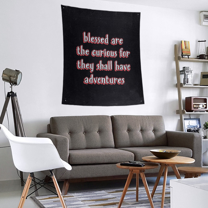 Tapisserie tableau noir en citation de polyester, H 27,5 po x l 37,5 po, Rouge