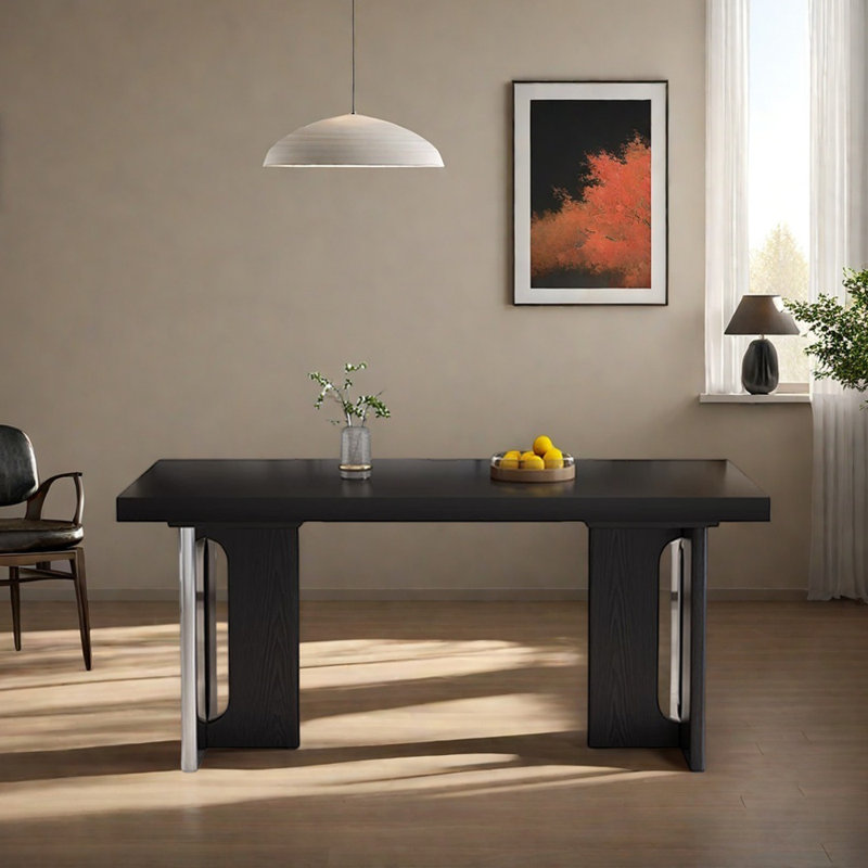 Table de salle à manger moderne et minimaliste, H 29,52 po x L 55,11 po x l 31,49 po