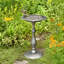 Bain d'oiseaux sur piédestal en aluminium Selders-1256762186