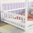 Canopy Frame Floor Bed With Fence, Guardrails-1149976057-1149976058