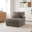Upholstered Accent Chair with Footstool-675932315