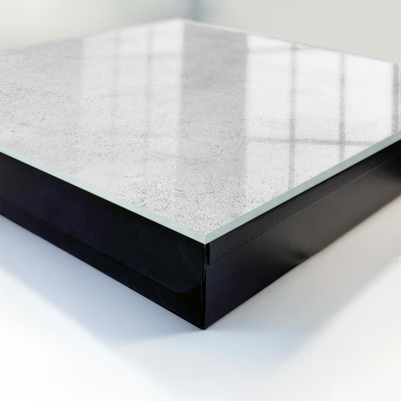 Key box for home, Opens to the left, 30x30x5, Black, The raw texture of concrete is full of elegance, 