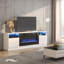 Borofsky Recessed Electric Fireplace TV Stand with Closed Storage-958778646