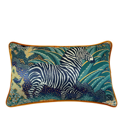 Lumbar Zebra Pillow Cover