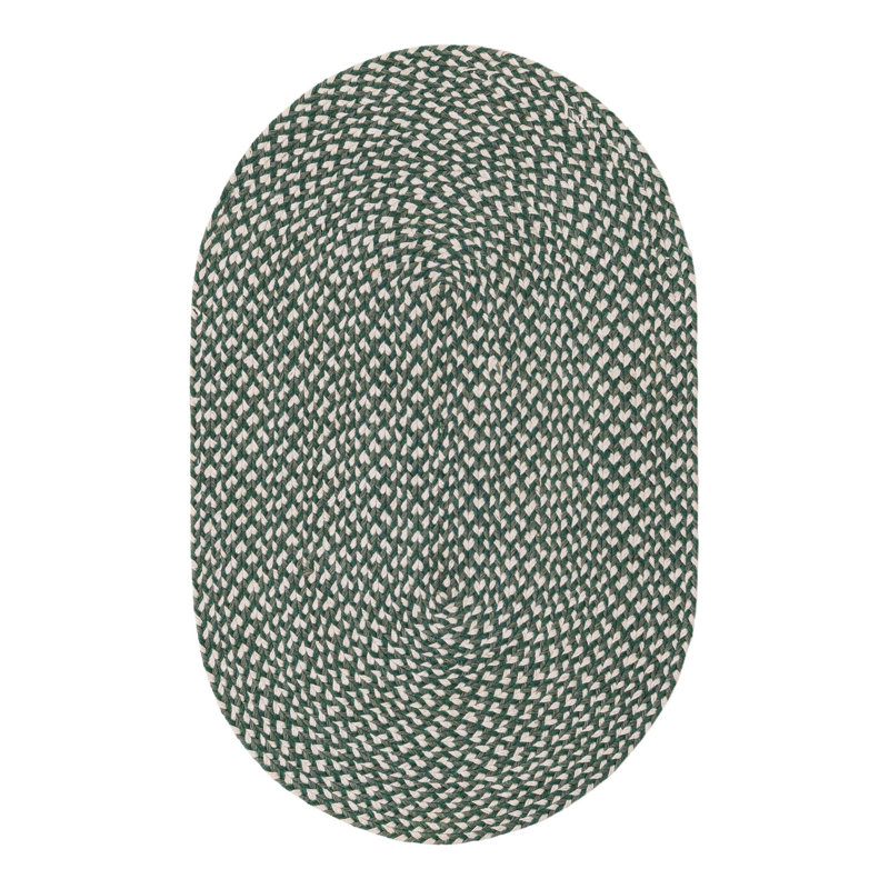 Tweed Braided Jute Rug, Oval 2" x 3'1"