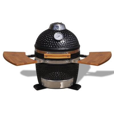 Dakota Fields Single Burner Portable Liquid Propane Gas and Charcoal Grill with Side Burner