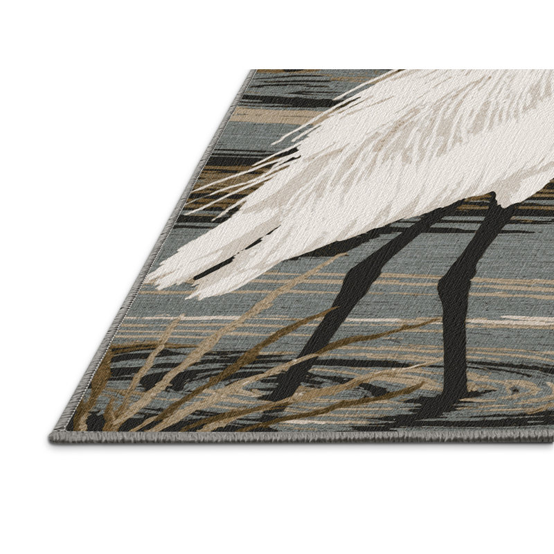  Tapis lavable Great Aigrette, Rectangulaire 8 pi x 10 pi