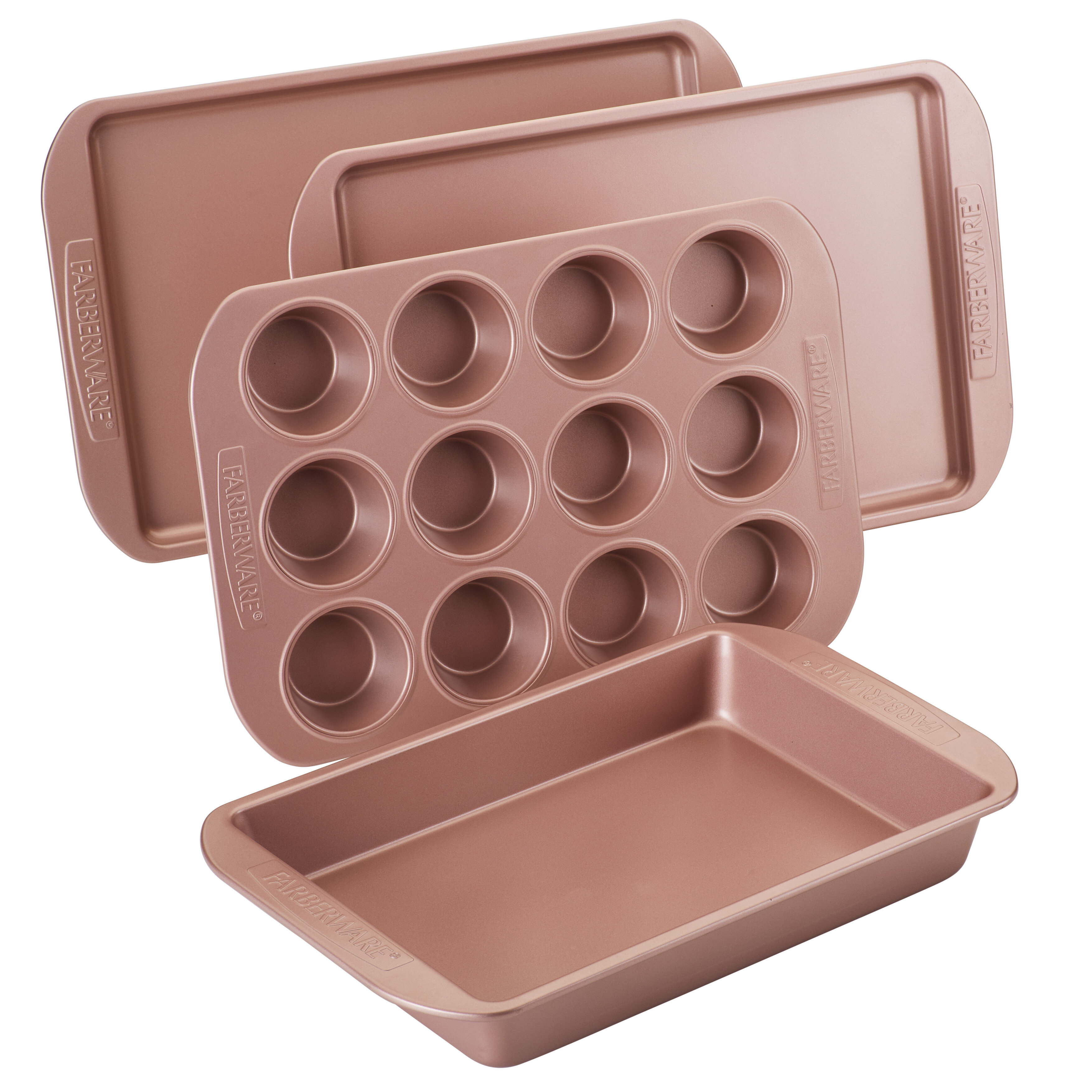 Farberware 10 x 15 in. Nonstick Bakeware Cookie Pan - Rose Gold, 1