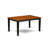 9 Piece Kitchen Table Set Includes a Rectangle Dining Table with Butterfly Leaf and 8 Dining Chairs, Black & Cherry-49668295-132922348