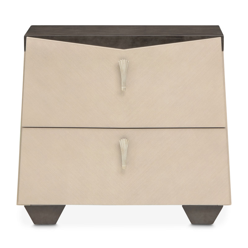Fantosini Nightstand - Silver Mist